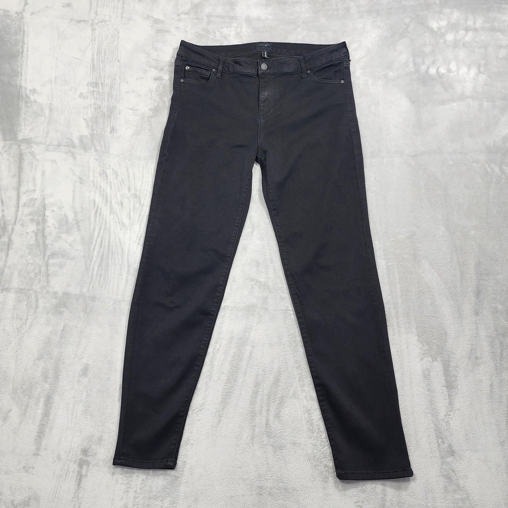 Celebrity Pink Jeans Womens 17/33 Black Mid Rise Walker Skinny Stretch Denim